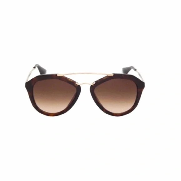 prada Accessories - Prada Cinema Collection Tortoise Brown Gold Aviator Sunglasses
